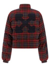 Off White Off-white Check Flan Arrow Spray Down Jacket