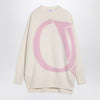 Off White Off-White™ Cream/pink over sweater in wool
