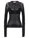 Off White Net Arrow Bralette Top
