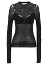 Off White Net Arrow Bralette Top