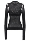Off White Net Arrow Bralette Top