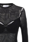 Off White Net Arrow Bralette Top