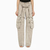 Off White Off-White™ Oversized cargo jeans in burnt denim