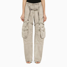 Off White Off-White™ Oversized cargo jeans in burnt denim