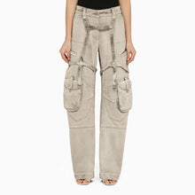  Off White Off-White™ Oversized cargo jeans in burnt denim