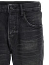 Purple P005 Double Dip Coated Jeans