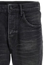 Purple P005 Double Dip Coated Jeans