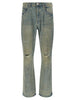 Purple P026 Dirty Fade Rip Boot Jeans