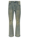 Purple P026 Dirty Fade Rip Boot Jeans