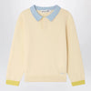 Bonpoint Mae polo in écru cotton and cashmere