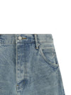 Purple P070 Vintage Dust Bowl Bermuda Shorts