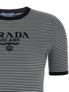 Prada Striped Silk T-shirt