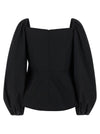 Carolina Herrera Puff Sleeve Top