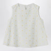Il Gufo White top with floral embroidery