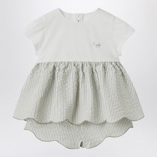  Il Gufo Granite-coloured outfit in jersey and seersucker