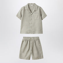  Il Gufo Two-piece set grey in linen