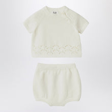  Il Gufo White milk set in organic cotton