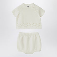  Il Gufo White milk set in organic cotton