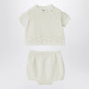 Il Gufo White milk set in organic cotton