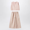 Il Gufo Blush pink striped outfit
