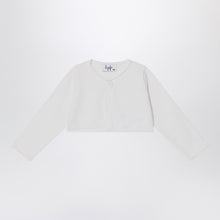  Il Gufo Short wrap cardigan white milk