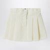 Il Gufo White milk skirt in denim