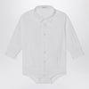 Il Gufo White cotton shirt bodysuit