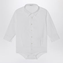  Il Gufo White cotton shirt bodysuit
