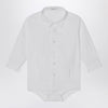 Il Gufo White cotton shirt bodysuit