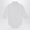 Il Gufo White cotton shirt bodysuit