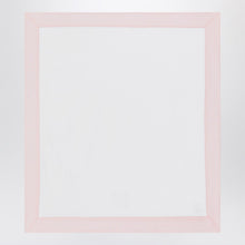  Il Gufo White cover with pink seersucker border