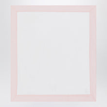  Il Gufo White cover with pink seersucker border
