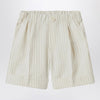 Il Gufo Pinstriped cotton Bermuda shorts