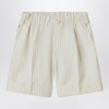 Il Gufo Pinstriped cotton Bermuda shorts