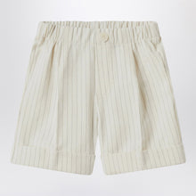  Il Gufo Pinstriped cotton Bermuda shorts