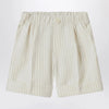 Il Gufo Pinstriped cotton Bermuda shorts