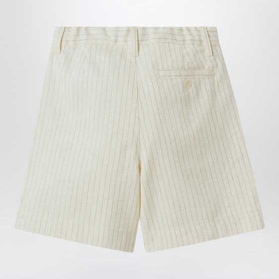 Il Gufo Pinstriped cotton Bermuda shorts