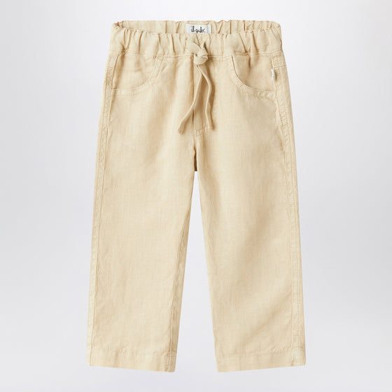 Il Gufo Beige linen trousers
