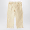 Il Gufo Beige linen trousers