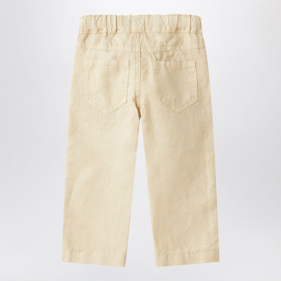 Il Gufo Beige linen trousers