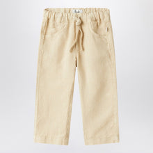  Il Gufo Beige linen trousers