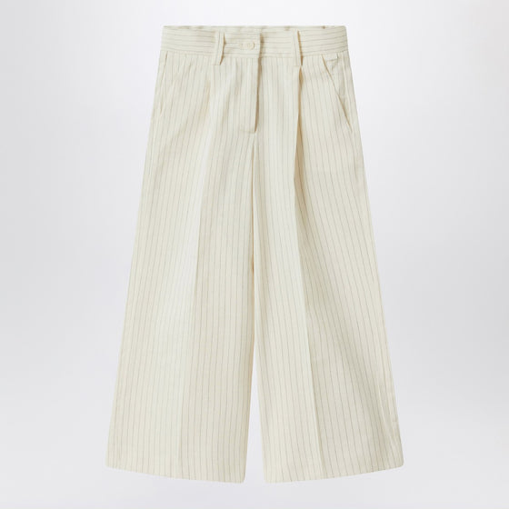 Il Gufo Pinstriped cotton pants