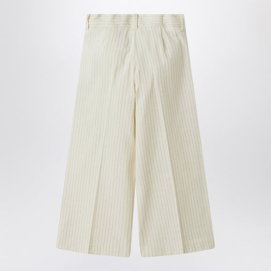 Il Gufo Pinstriped cotton pants