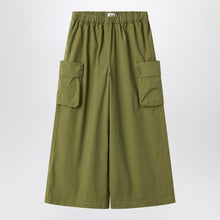  Il Gufo Green fir palazzo pants