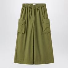  Il Gufo Green fir palazzo pants
