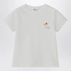Il Gufo White T-shirt with embroidered logo