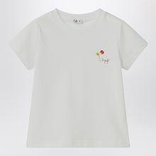  Il Gufo White T-shirt with embroidered logo