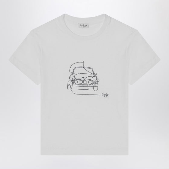 Il Gufo White T-shirt with embroidered logo