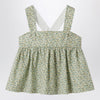 Il Gufo Forest green top in Liberty fabric