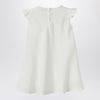 Il Gufo White linen dress with ruffles